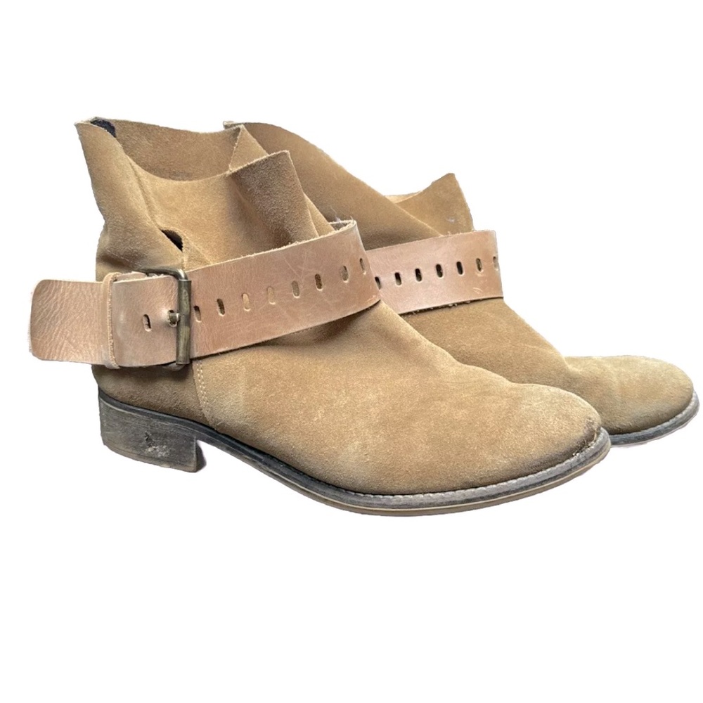 Garnet Hill Suede Booties Made In Spain Women’s 10